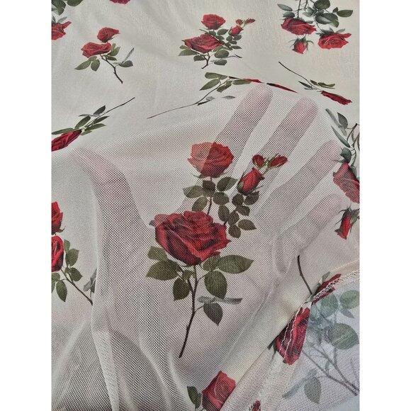 Stitch + Feather Floral Print Slip Dress With Adjustable Spaghetti Straps Drop - Picture 8 of 13